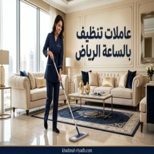 عاملات تنظيف بالساعة الرياض